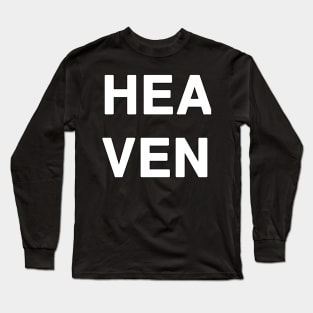 HEAVEN Typography Long Sleeve T-Shirt